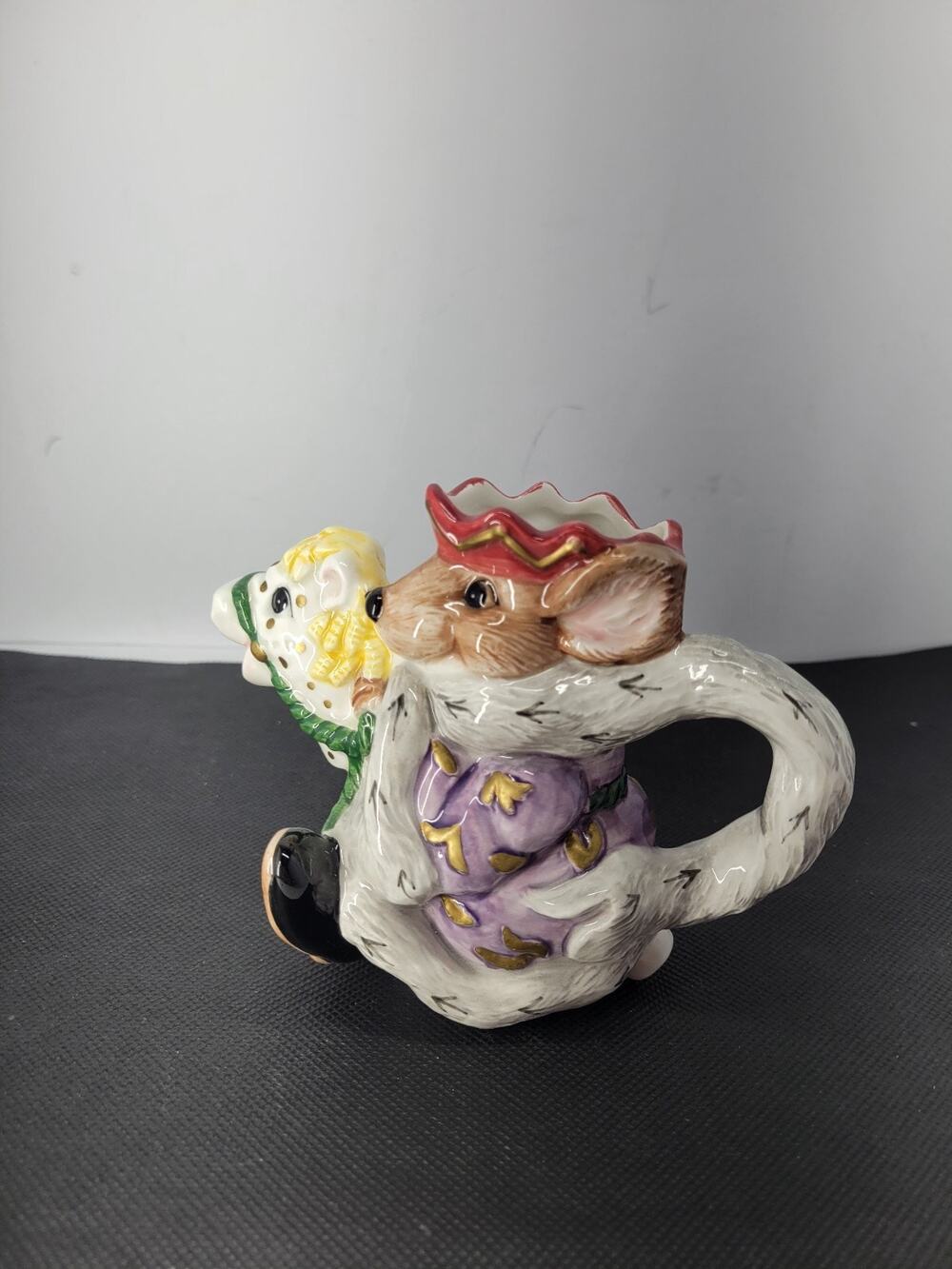 Vtg 1992 Fitz & Floyd Rat King from "The Nutcracker" Hobby Horse Creamer Mouse